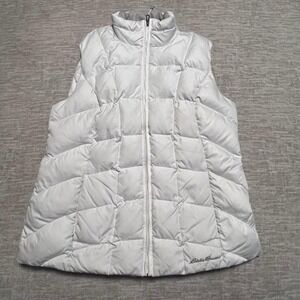 Eddie‎ Bauer Women's 650 Down Puffer Vest – Silver Gray, Size M